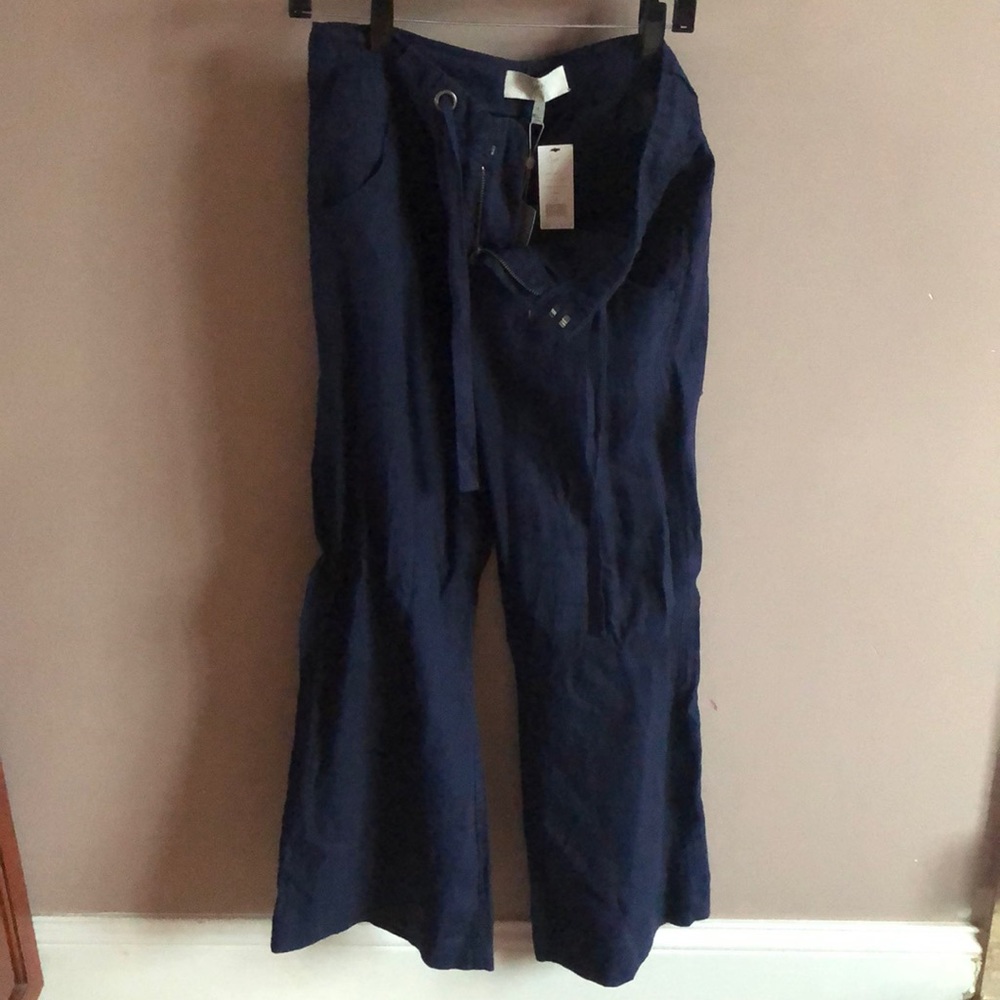 NWT Joie drawstring bellbottom lightweight pants